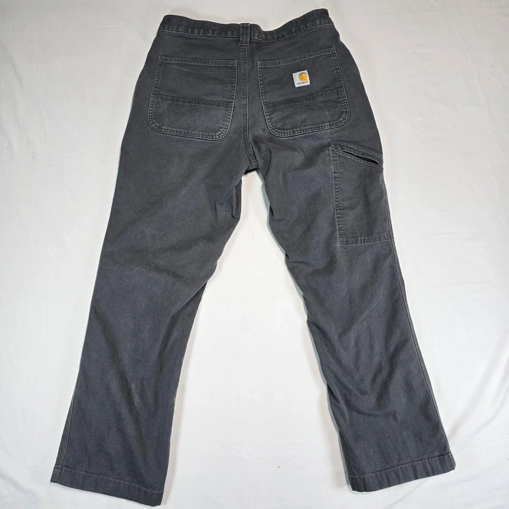 Carhartt Rugged Flex Relaxed Fit Canvas Work Pants Gray 31x30 102291 Shadow